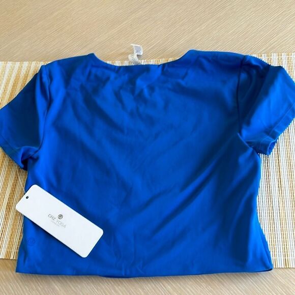 CRZ YOGA Royal Blue Crop Top - Picture 6 of 7